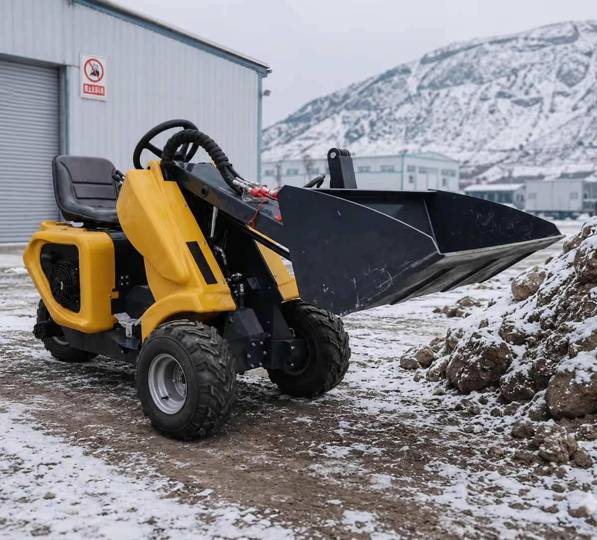 Heavy Equipment Jobs - CE Certified Compact 3 Wheel Loader