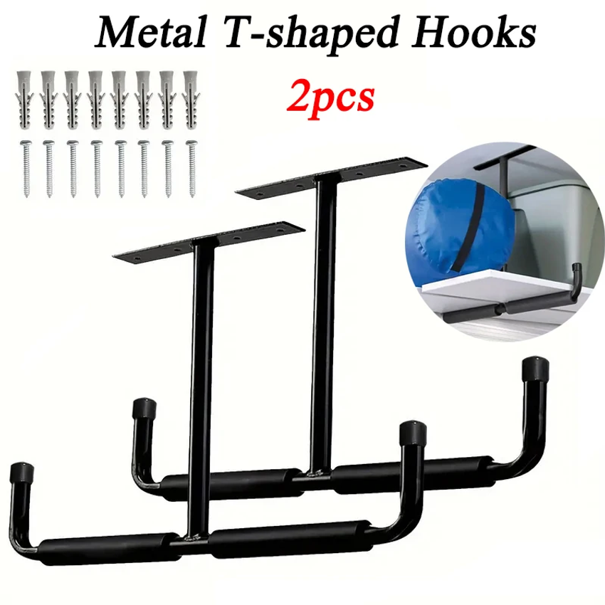 2pcs Metal T-shaped Hook Wall- - Heavy Equipment Storage review and price