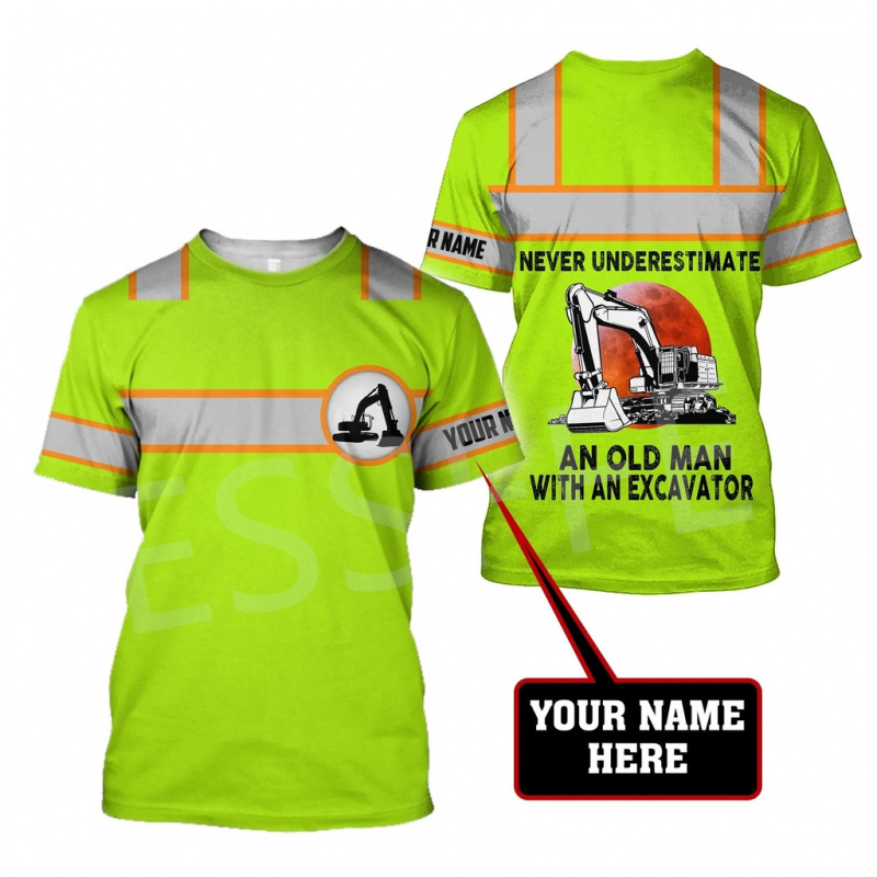 1 Piece Custom Your Picture Te - Heavy Equipment Names review and price