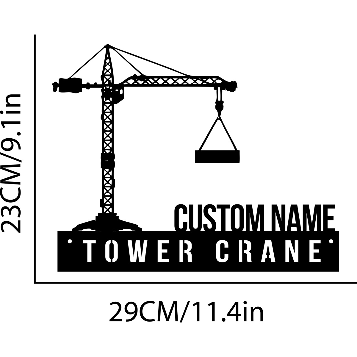 Custom Tower Crane Desk Name P - Heavy Equipment Names review and price