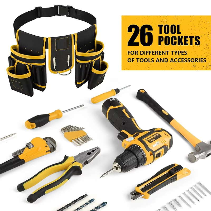 Adjustable Tool Belt Bag with  - Heavy Equipment Storage review and price