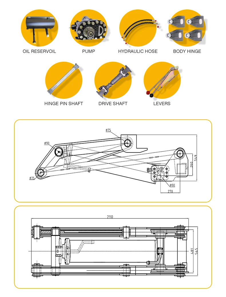 Heavy Duty Scissor Lift Hydrau - Dump Truck Heavy Equipment review and price