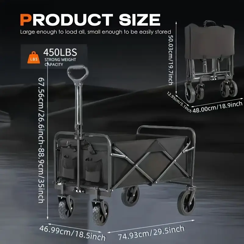 Heavy Duty Collapsible Cart wi - Heavy Equipment Guide review and price