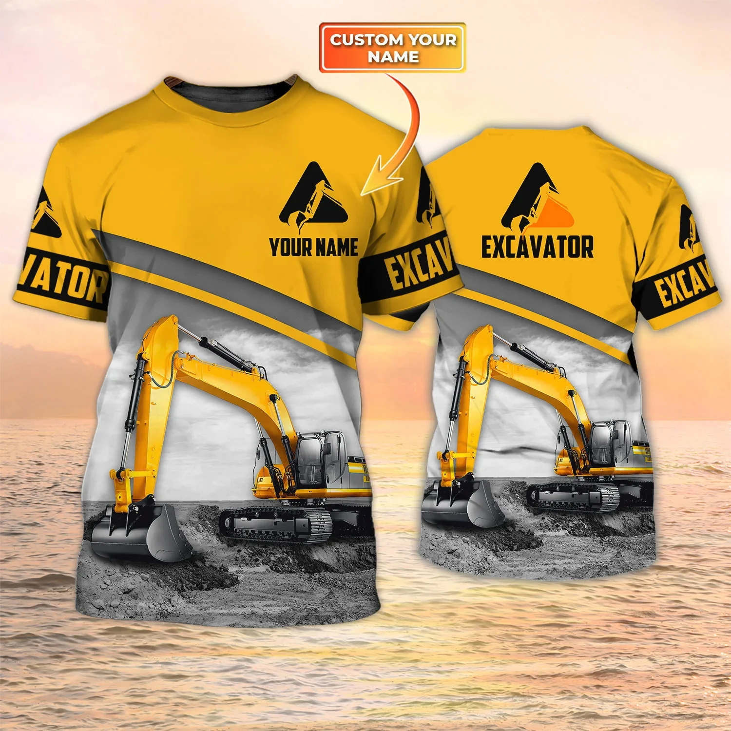 Newest Summer Fashion Men's T- - Heavy Equipment Names review and price