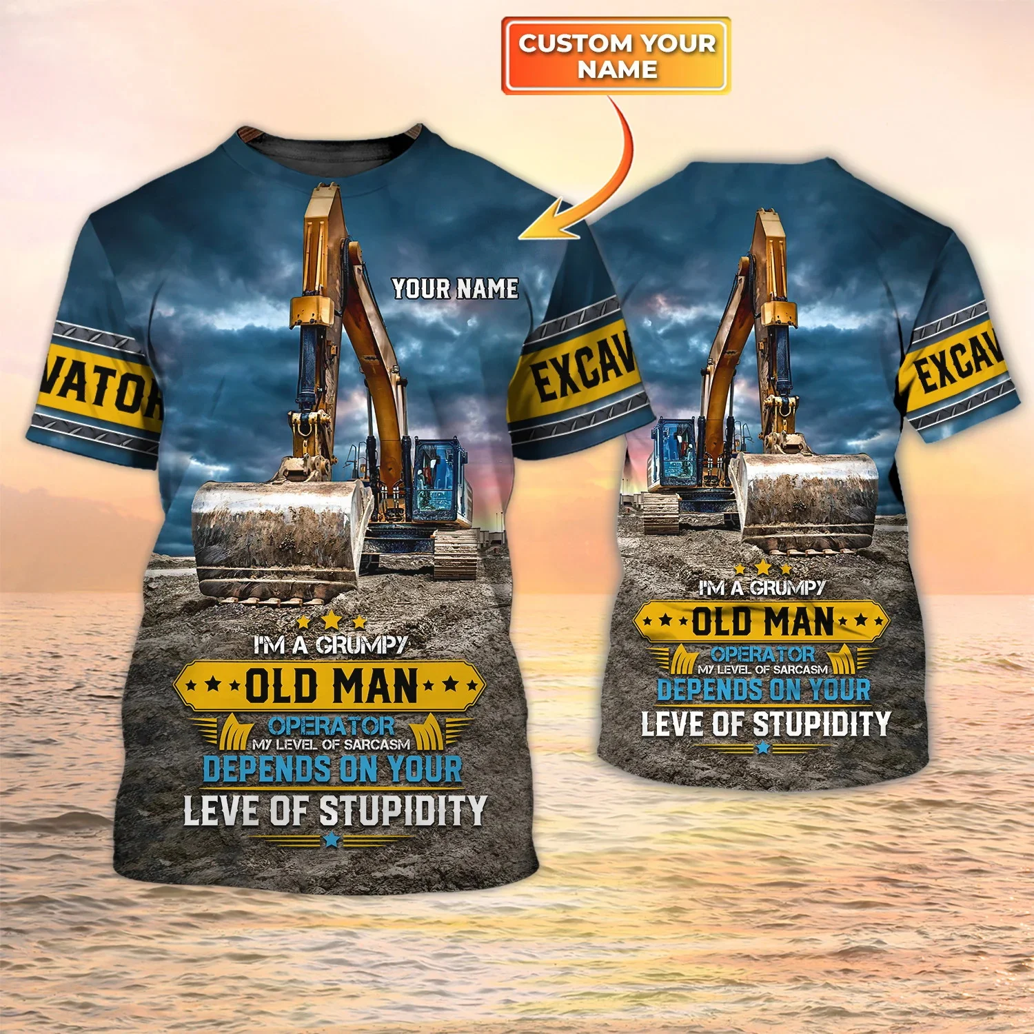 Newest Summer Fashion Men's T- - Heavy Equipment Names review and price